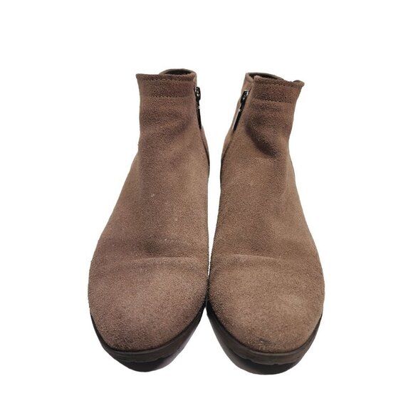 Blondo Chelsea Waterproof Booties Boots Women's Size 10 Tan Suede Leather - Picture 2 of 12